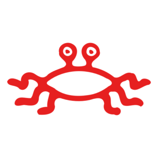 Flying Spaghetti Monster Decal (Red)